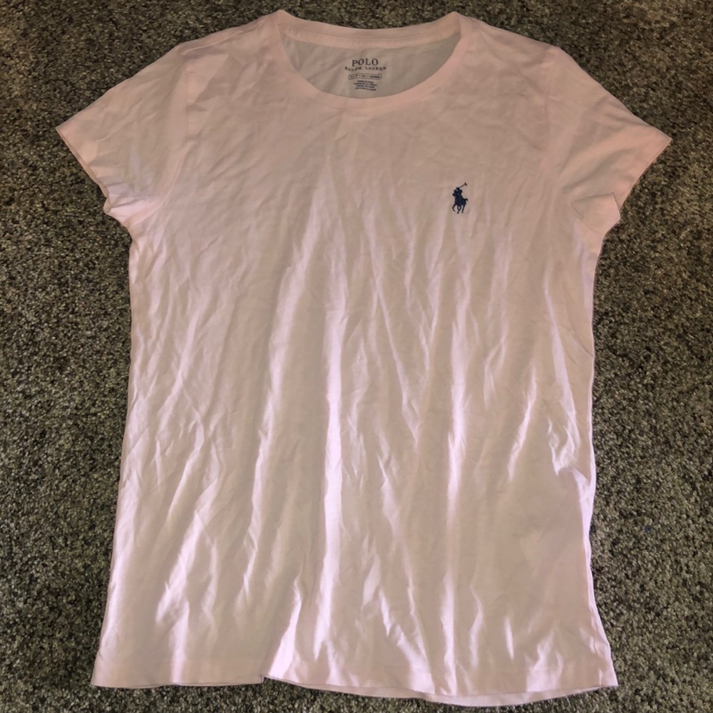 Polo Ralph Lauren baby pink T-shirt.